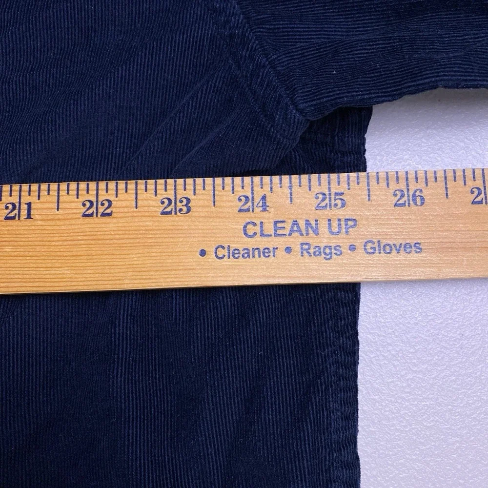 Y2K Banana Republic Shirt XL Mens L/S Button Down Corduroy Dark Navy VGUC